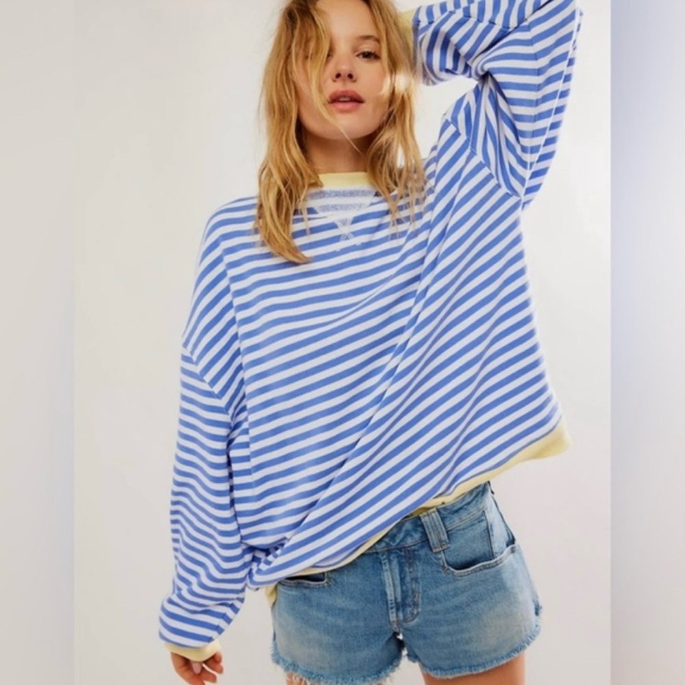 We The Free Women's Classic Crewneck Cobalt
